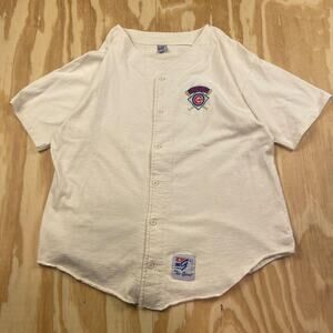 Vintage 90's Chicago Cubs Jersey Shirt – The Game Tag –White/Cream–MLB – Men’s L